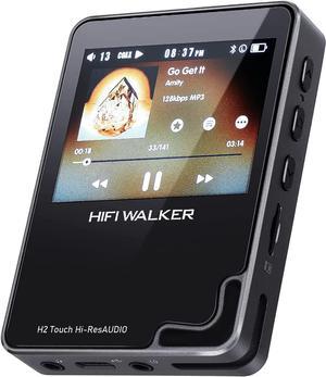 HIFIWALKER H2 Touch, Hi Res MP3 Player with Bluetooth, 2.4 HD Touch Screen, Digital Audio Player, DSD Lossless FLAC Player, Bluetooth Music Player with 64GB Memory Card, Support Up to 512GB