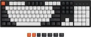 Keychron C2 Full Size 104 Keys Wired Mechanical Gaming Keyboard for Mac Layout with Gateron G Pro Red Switch/White LED Backlight/Double Shot ABS Keycaps/USB C Computer Keyboard for Windows Laptop