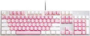 Hexgears GK715 Mechanical Keyboard with 104 Keys, Full Size Wired Mechanical Gaming Keyboard with Hot Swap Box Switch, Compact PC Keyboard with Number Pad for Computer/Laptop