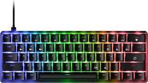 Fiodio 61 Keys RGB Wired Mechanical Gaming Keyboard with Audible Click Sound Blue Switches, Compact Mini Portable Computer Keyboard for Windows Gaming PC,F-DB21