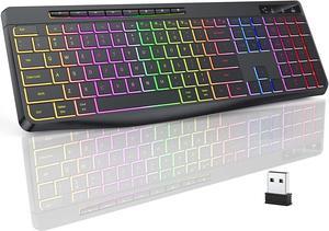 Wireless Keyboard and Mouse - Wireless Keyboard Ergonomic Full