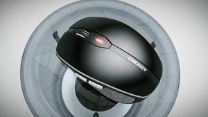 Cherry MW 8C Advanced Wireless Designer Mouse with USB-C Charging. Adjustable Resolution (600,1000,1600,or 3200 DPI) Long-Lasting 2.4GHz Wireless Through Mini Receiver and Bluetooth