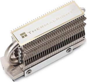 Thermalright HR-09 2280 SSD Heatsink, with Thermal Silicone Pad for M.2 SSD Hard Disk, Computer and PC, Contains a Heat Pipe, Double-Sided Heat Sink, Reflow Soldering Process