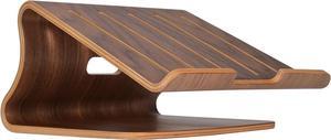 Wooden Laptop Stand,Laptop Holder Stand,Laptop Stand Wooden,Wood Laptop Stand for Desk,Compatible with Most Laptops Heat Dissipation Shelf(Walnut)