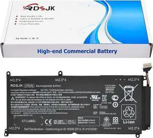 LP03XL Battery Compatible HP Envy 15-ae000 15-ae100 M6-P113Dx M6-P Series LP03048XL HSTNN-DB6X HSTNN-DB7C HSTNN-UB6R TPN-C121 C122 TPN-C124 804072-241 807211-121 221 807211-241 807417-005 11.4V 48Wh