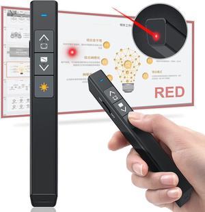 DinoFire Presentation Clicker Laser Pointer for Cats Dogs 100FT Wireless Presenter Remote PowerPoint Clicker Presentation Remote 24GHz Presentation Pointer for Mac Laptop Computer Cat Laser Toy