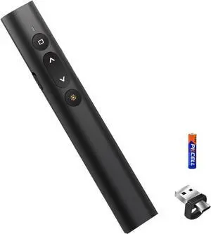 DUDUDA Presentation Clicker, 100 Feet Wireless Presentation Remote Control, USB A/Type-C 2 in 1 Slides Clicker for Mac/Win/Computer/Laptop, 2.4GHz Presentation Pointer Laser Pointer DUDUDA Presentation Clicker, 100 Feet Wireless Presentation Remote Control, USB A/Type-C 2 in 1 Slides Clicker for Mac/Win/Computer/Laptop, 2.4GHz Presentation Pointer Laser Pointer