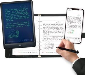 Ophaya 3 in 1 Digital Pen Smart Pen Writing Set, Includes Smartpen, Smart Notebook & Reusable Writing Tablet, Use with Ophaya App for Notes Taking, Recording, Storing, Compatible with Android and iOS
