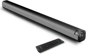 Sound Bar for Smart TV 37 Inch 120W Bluetooth 5.0 Speaker with Builtin Subwoofers, 2.1Ch 3D Surround System 8 Speakers,7 Modes,4EQ,AUX/HDMI ARCOPT\USBBT Connect by DT