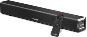 Wogree Mini Soundbar 16-Inch 50W with Bluetooth, Optical, AUX, USB Connection, Small Sound Bar Speakers Surround Sound System for TVs, Home Theater, Gaming, Projectors, PCs, Tablets, Phones