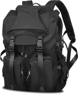 BJIAX Vintage Laptop Backpack for Men & Women, Water Resistant College Backpack Fits 15.6 Inch Computer and Laptop, Casual Backpack for Work, Daily, Travel