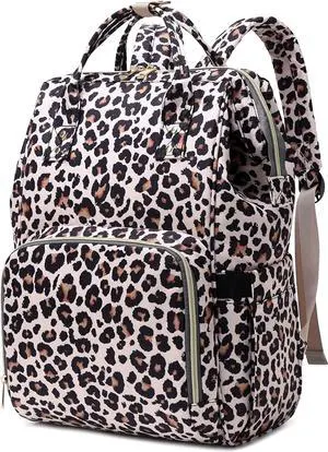 Leopard Women Laptop Backpack, College School Backpack Bookbag 15.6 Inch Computer Backpacks for Work Business Travel Leopard Women Laptop Backpack, College School Backpack Bookbag 15.6 Inch Computer Backpacks for Work Business Travel