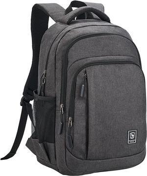 Laptop Backpack for Men Travel Backpack Water-Resistant 15.6 Inch Computer Backpack Work Business Black