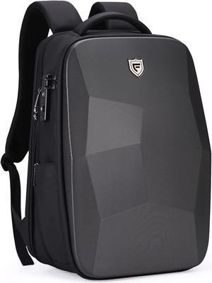 FENRUIEN Hardshell Backpack Expandable,Anti Theft Laptop Backpack for Men with USB Port,Water Resistant Computer Bag 17.3 Inch for Travel/Business