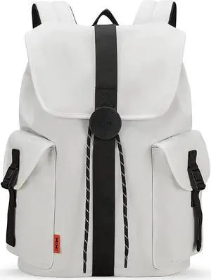 Mixi Travel Laptop Backpack for Women & Men Carry On Backpack fits 16'' Laptop, Waterproof Lightweight Casual Hiking Weekender Bags School Students Rucksack,17 Inch, Interstellar White