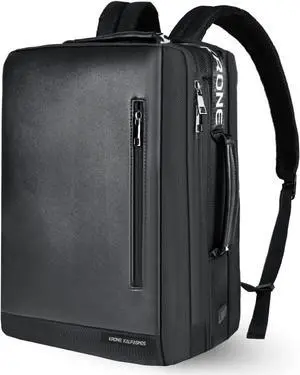 Krone Kalpasmos Carry-on Backpack, 40L Travel Backpack Flight Approved Carry On Backpack for Men & Women, Dual Layer Large Capacity Premium Leather Laptop Backpack Water Resistant Backpack
