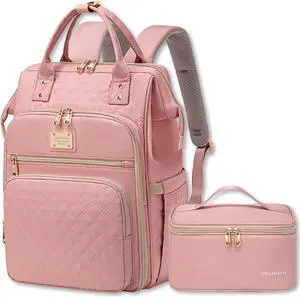Lunch Backpack For Women,15.6 Inch Laptop Backpacks For Womens Back pack, Travel Backpacks,Work Backpack For Women (Pink) Lunch Backpack For Women,15.6 Inch Laptop Backpacks For Womens Back pack, Travel Backpacks,Work Backpack For Women (Pink)