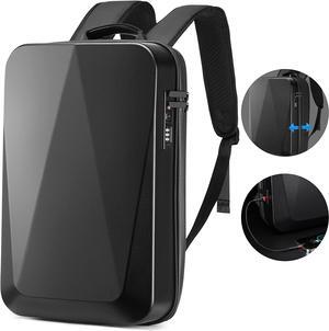 JUMO CYLY Anti-Theft Hard Shell Laptop Backpack, Expandable Waterproof Computer Backpack with USB Charging Port TSA Lock Gaming Bag Business for 17 Inch