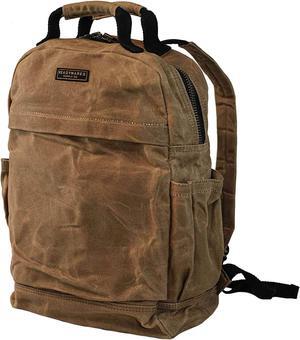 Waxed Canvas Backpack  Rugged & Water-Resistant Rucksack with Laptop Sleeve  Built for Work, Travel, & Everyday Carry - Canvas Backpack for Men and Women