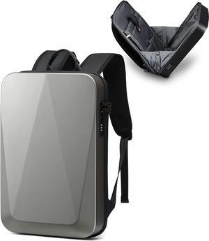 JUMO CYLY Anti-Theft Hard Shell Laptop Backpack, Waterproof Gaming Backpack with USB Charging Port Slim Bookbag with Lock