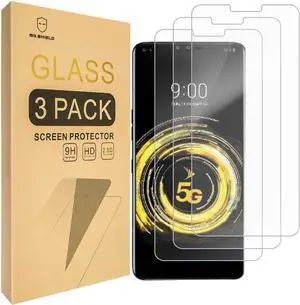 Mr.Shield Designed For LG V50 ThinQ [Tempered Glass] [3-PACK] Screen Protector with Lifetime Replacement