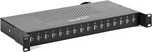 NavePoint 16-Port USB Charging Hub Station, Black, Horizontal, 5V,3A/200W USB Charger Output