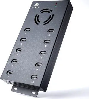 USB 2.0 Hub Type-C Multi Safety 10 Ports Powered, with AC Adapter, Aluminum USB Splitter with Cooling Fan - Type C for Laptops & PC, PC,Flash Drives, HDD, Hard Drive, Mouse, XPS, Xbox, Keyboard USB 2.0 Hub Type-C Multi Safety 10 Ports Powered, with AC Adapter, Aluminum USB Splitter with Cooling Fan - Type C for Laptops & PC, PC,Flash Drives, HDD, Hard Drive, Mouse, XPS, Xbox, Keyboard