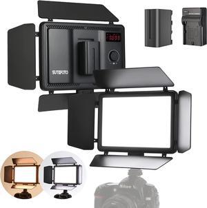 Sutefoto T18 LED Video Light, Indoor & Outdoor 2000 Lumens Panel Light for Photography, IP65 Waterproof & Drop Protection, CRI 96+ Color Temperature Dimmable 3200K-5600K Bi-Color Camera Light