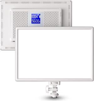 RALENO Led Video Light, Built-in 4000mAh*2 Battery 3200-5600K CRI95+ 0-100% Brightness Adjustment on Camera Light, for Vlog Lighting Video Conference YouTube Studio Photography