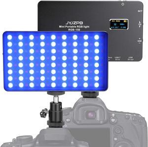 JYJZPB RGB Panel Mini with DSLR Camera Mount Bundle | RGB Photo and Video Lighting | Bicolor Continuous RGB LED Video Light | Made for Content Creators Fits Sony, Nikon, Canon, Fuji, Panasonic