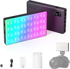 RM120 RGB Video Light, 5000mAh 180 Minutes Portable Camera Light 7W Output Power, LED Video Light Panel, 2500-8500K CRI TLCI 98+ for TikTok, Content Creator, Photographer