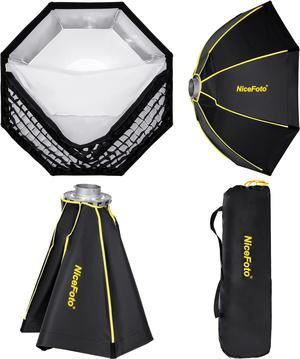 NiceFoto Octagon Softbox 39 inch/100cm Quick Set-up Soft Box ES100 Modifier with Bowens Speedring Mount and Honeycomb Grid for Monolight Photo Studio Strobe Lighting
