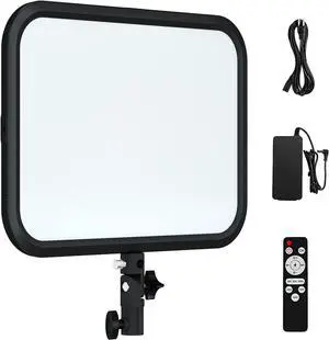 LED Video Light Panel, 45W Photography Light Studio Video Lighting, Bi-Color Light 3200K7500K, 8 Scene Lighting Effects, for Live Streaming, Studio Photography, Video Shooting, Web Conferencing