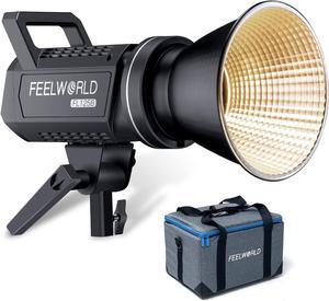 FEELWORLD FL125B 125W Video Studio Light with 2700K~6500K Bi-Color Continuous Lighting CRI96+ TLCI97+ 37600lux@1m for Film, Live Streaming, Videography, Photography, Wedding, Interview