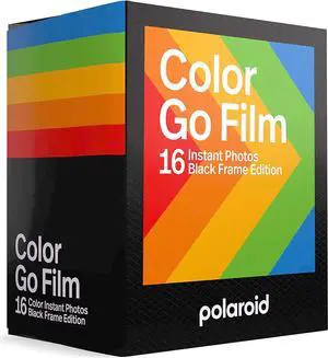 Polaroid Go Color Film - Black Frame (16 Photos) (6211) - Only Compatible with Polaroid Go Camera