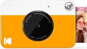 KODAK Printomatic Digital Instant Print Camera - Full Color Prints On Zink  2x3 Sticky-Backed Photo Paper (Black) Print Memories Instantly