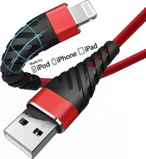 (2 Pack) Long iPhone Charger 10ft for [MFi Certified] 10 Foot Lightning Cable Fast Charging Cord 10 Feet for iPhone 12/12 Pro/11/11 Pro/11 Pro Max/XS/XS Max/XR/X/8/8 Plus/7/7 Plus/6 Plus