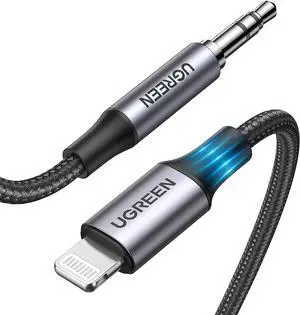 Aux Cord for iPhone Aux to Lightning Cable for Car Adapter MFi Certified Lightning 3.5mm Headphone Male Audio Jack Compatible with iPhone 14 Pro Max/13 12 11 Pro Max/12 11 XR SE/8 Plus 3.3FT