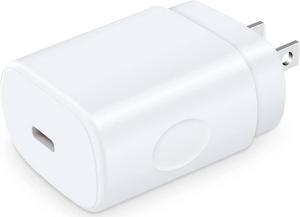 25W Samsung Fast Charging Block Android Phone Charger USB C Wall Outlet Plug Adapter for Samsung Galaxy A16 5G/A54/A15/A35/A14/S24 S23Ultra/A55/A03s/A23/A13/Z Flip6,iPhone 16/15/14,Pixel 9 Pro XL/8a/7