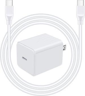 Pixel 8 7a Fast Charger for Google Pixel 8 Pro 7a Fold 7 Pro 6a 6 5a 5 4a 4 XL 3a 3 2,20W Fast USB C Wall Charger PD Power Adapter+6ft Type C to C Cable for Samsung Galaxy S24 S23 S22 S21 Z Flip3 A53
