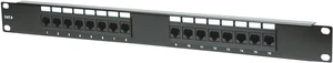 Intellinet Cat6 16-Port Patch Panel, 1U 19-Inch Rackmount, Black Intellinet Cat6 16-Port Patch Panel, 1U 19-Inch Rackmount, Black