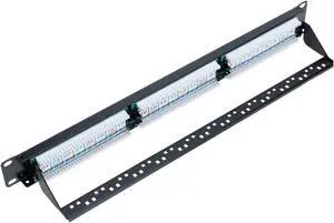24 Port Cat5/5e Unshielded Wallmount Rackmount Patch Panel, Backwards Compatible with CAT 3/4/5 Cabling (24 Port) 24 Port Cat5/5e Unshielded Wallmount Rackmount Patch Panel, Backwards Compatible with CAT 3/4/5 Cabling (24 Port)