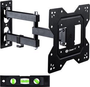 GEARit TV Wall Mount/Monitor (TVs 23 to 43 inch) Up to 66lbs - Full Motion Swivel, Tilt, Articulating Arm, Vesa 75 100 200