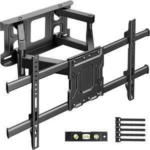 ERGO TAB Full Motion TV Wall Mount for Most 37-75 inch Flat Screen/LED/4K TV, TV Mount Bracket Dual Swivel Articulating Tilt 6 Arms, Max VESA 600x400mm Holds up to 132lbs