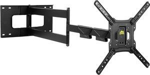 FORGING MOUNT Long Arm TV Wall Mount,Full Motion TV Monitor Arm Mount Bracket with 43" Articulating Arm,Fits 22 to 65 Inch Flat/Curve TVs & Monitors,Holds 110 lbs,VESA 400x400mm