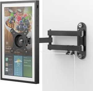 Wall Mount for Echo Show 15, and Monitors 13"-27", with 15 Inch Extension Arm, Full Motion Adjustable - Easy to Rotate, Swivel, Tilt and Fold, Metal Echo Show 15 Wall Mounting Bracket
