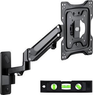 GearIT TV Wall Mount/Monitor (TVs 23 to 43 inch) Up to 50.6lbs - Full Motion Gas Spring, Tilt, Articulating Arm, Vesa 75 100 200