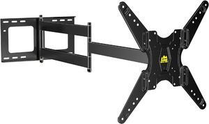 FORGING MOUNT Long Arm TV Mount, 43" Extension Full Motion TV Monitor Corner Wall Mount Bracket, Fits 17-55 Inch Flat/Curve TVs & Monitors, VESA 400x400mm,Holds Up to110 lbs