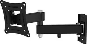Swift Mount Steel Multi-Position TV Wall Mount for TVs up to 25" in Black
