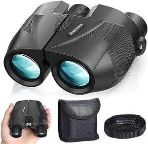 Rodcirant 20x25 Compact Binoculars for Adults and Kids, Waterproof Binocular with Low Light Vision, Easy Focus Binoculars for Bird Watching